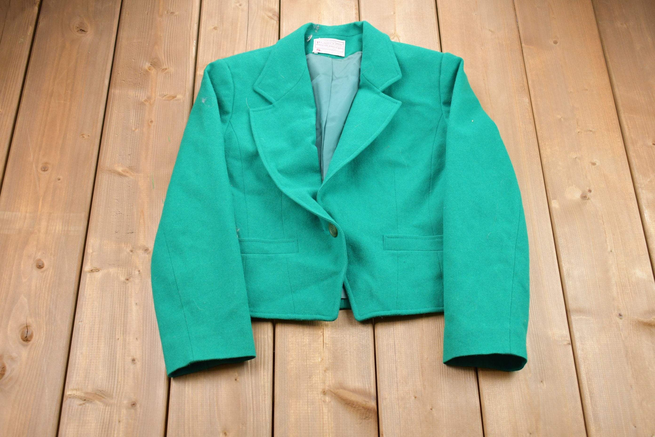 Vintage 1980s 100% Wool Blazer
