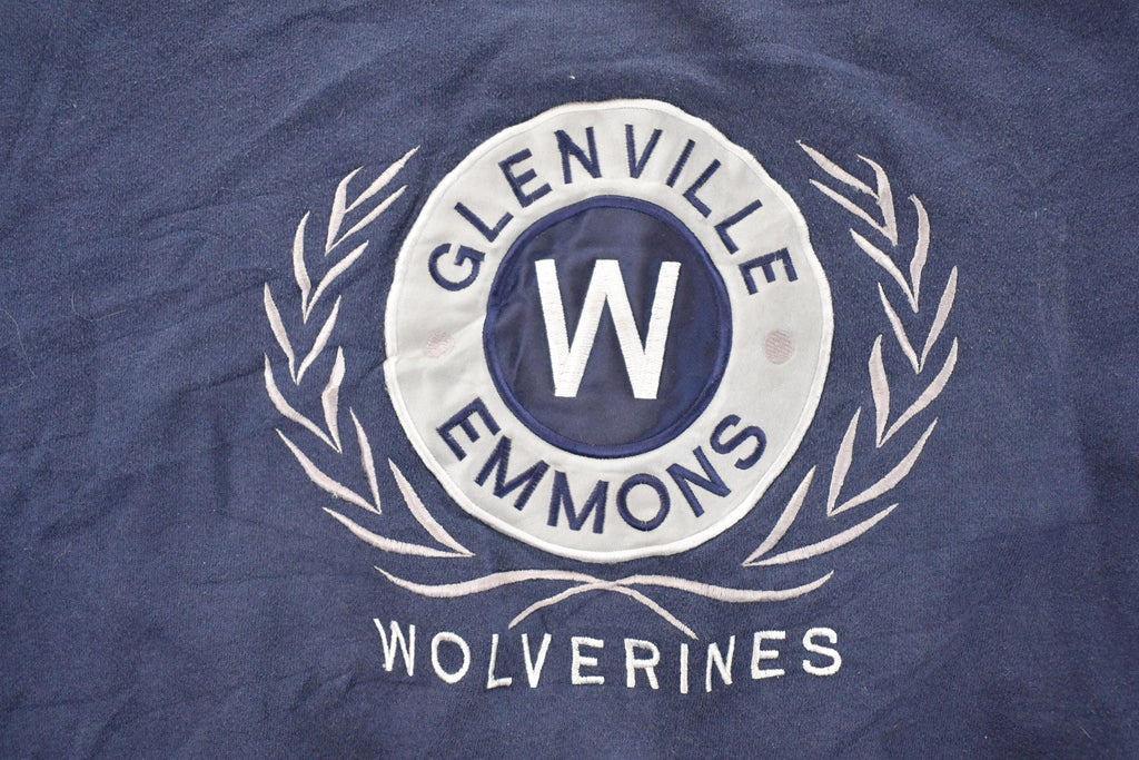 Vintage 1990s Glenville Emmons Wolverines University Crewneck Sweater Men's L