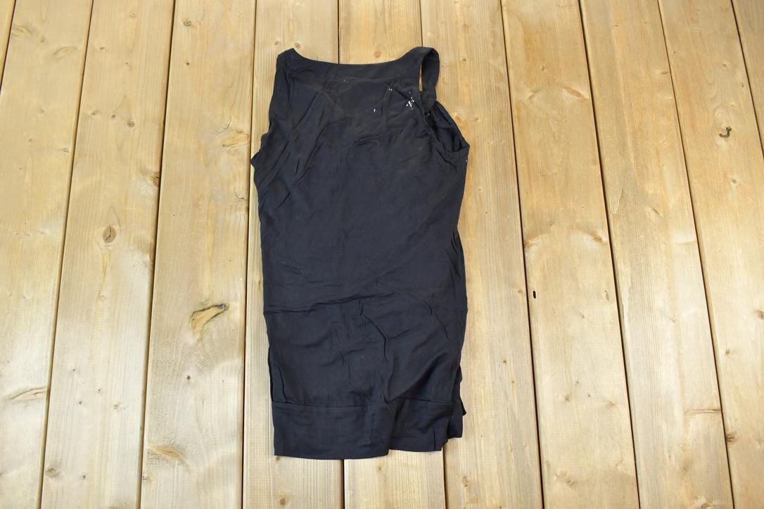 Vintage Y2K Vigoss Black Mini Dress / Y2k Vintage Bedazzled Tops / Retro Womenswear / Mod Fashion