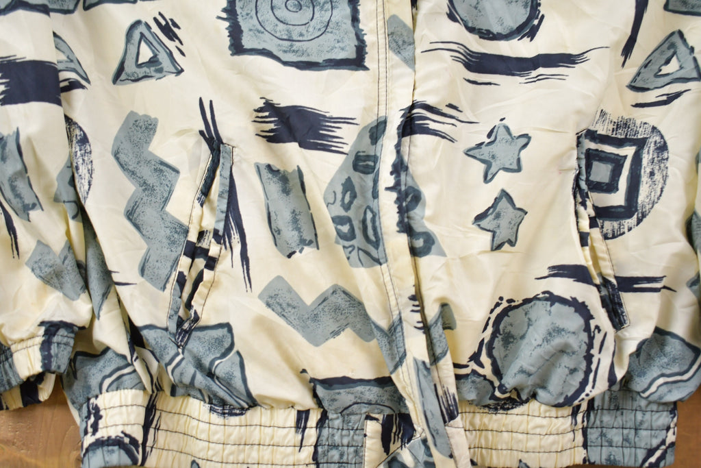 Vintage 1990s Bold Spirit All Over Print Full Zip Windbreaker Jacket