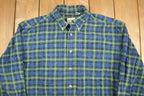 Vintage 1990s G. H. Bass & Co Plaid Flannel Button Up Shirt