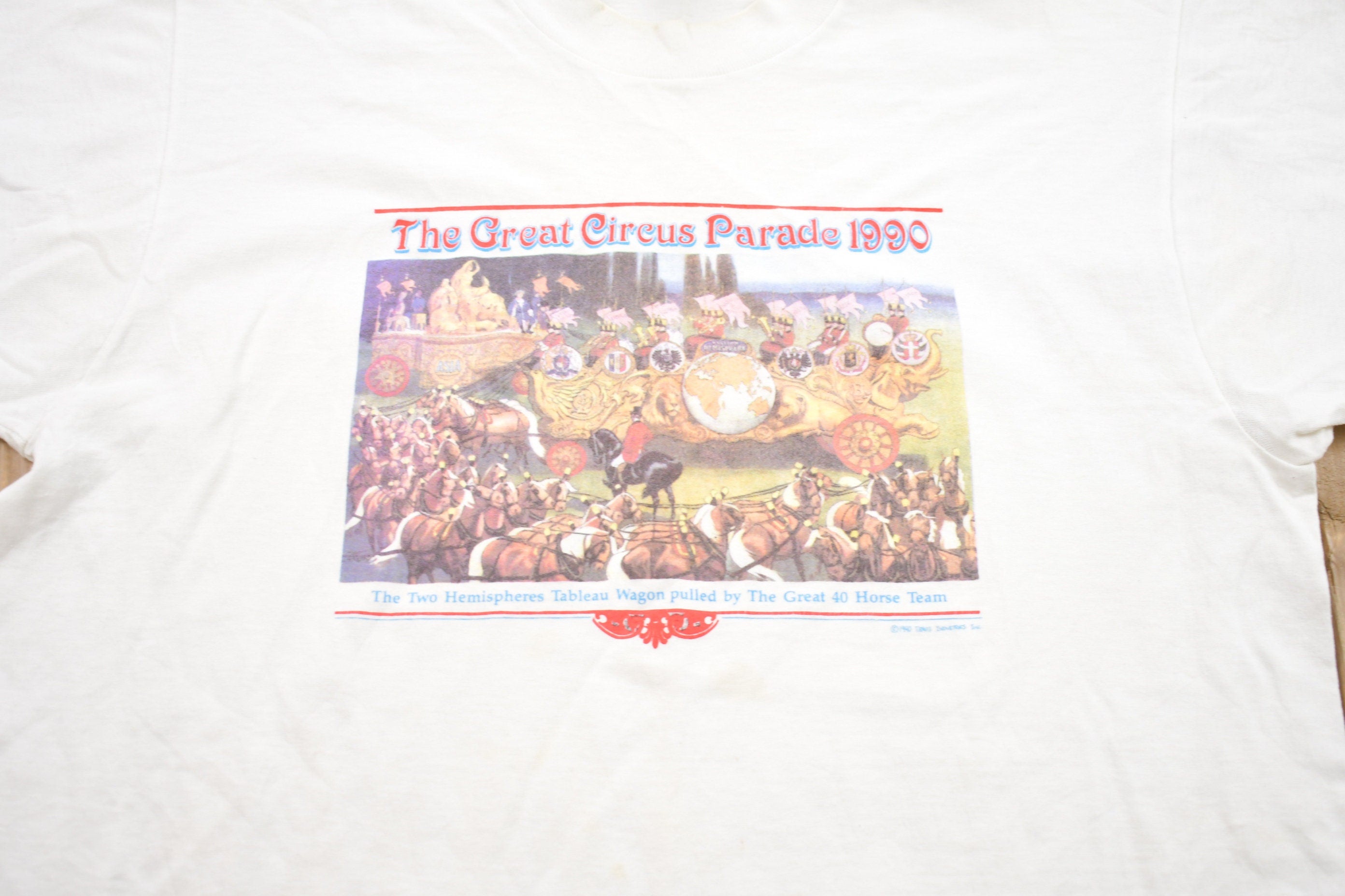 Vintage 1990 Great Circus Parade Graphic T-Shirt