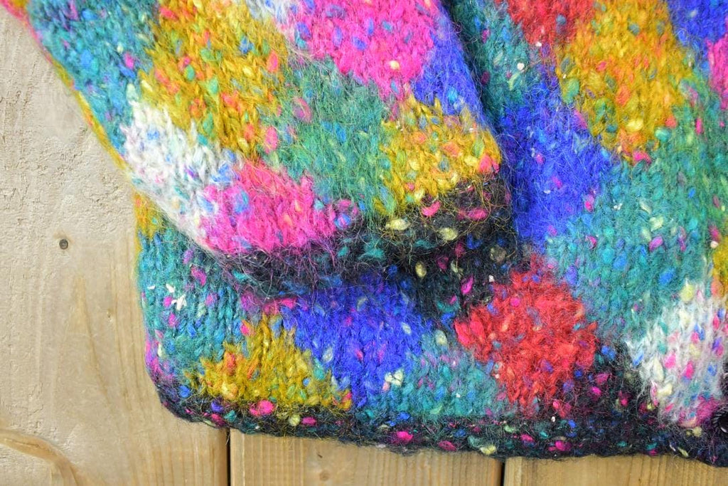 Vintage 1990s Janes Closet Wool Knit Button Up Sweater