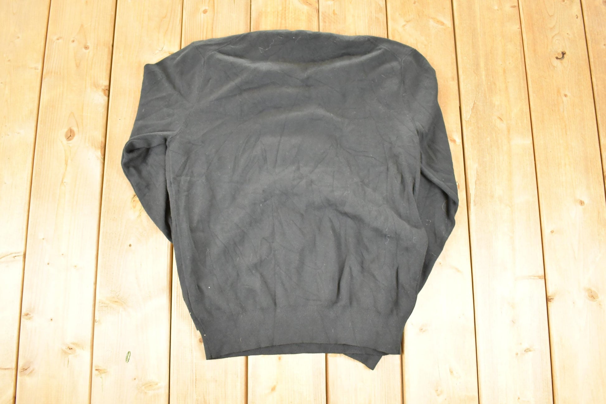 Vintage 1990s Polo By Ralph Lauren Pima Cotton V Neck Sweater Mens M