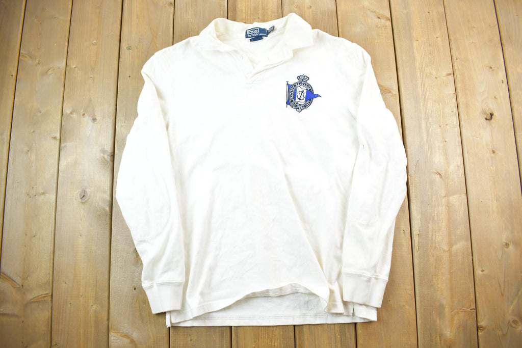 Vintage 1990s Polo By Ralph Lauren Quarter Button Nautique Shirt