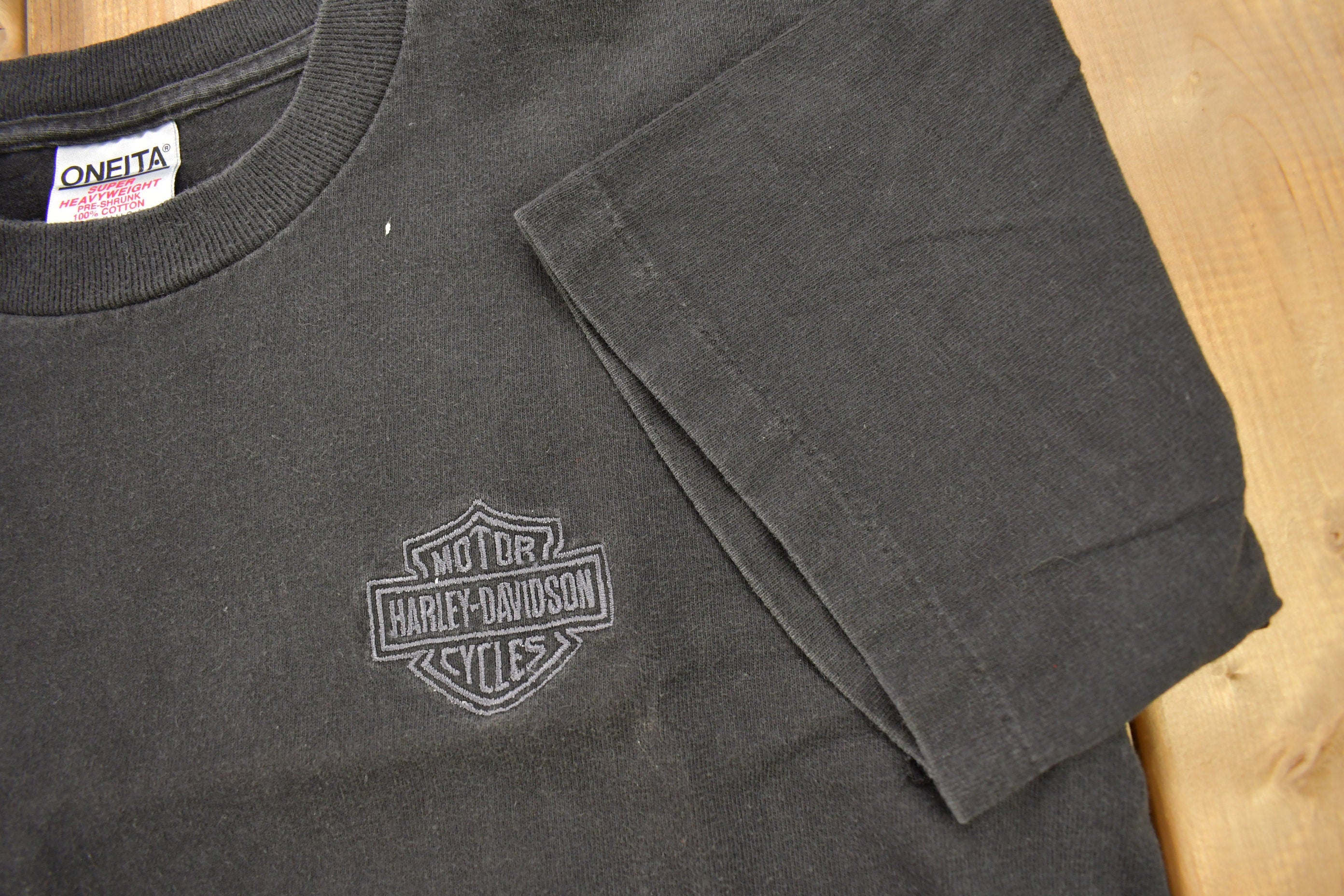 Vintage 1990s Rocky's Harley Davidson London Ontario T-Shirt