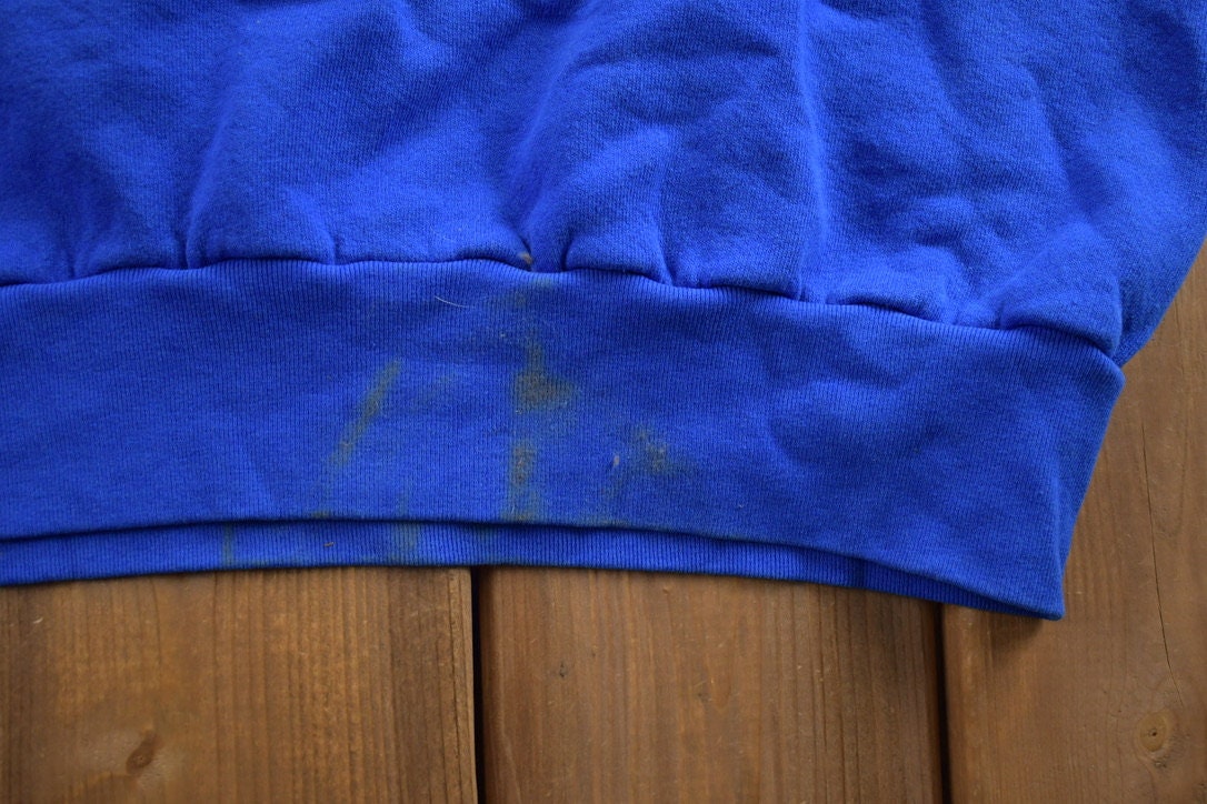 Vintage 1980S Blank Boxy Short-sleeve Crewneck Sweatshirt