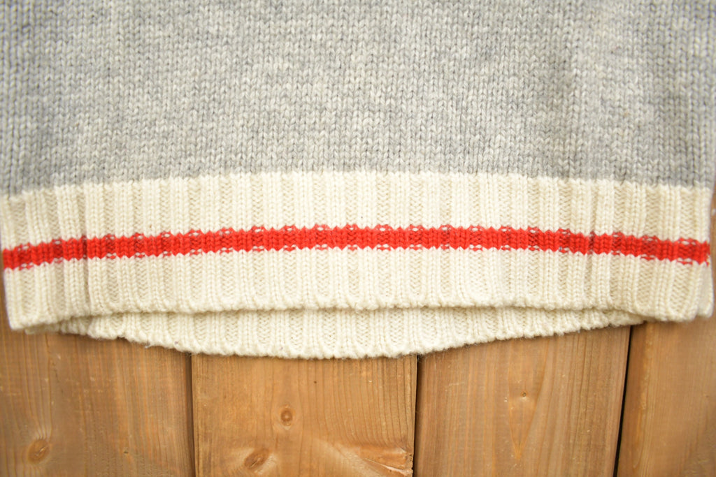 Vintage 1990s Polo Ralph Wool Shawl Collar Knitted Sweater