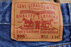 Vintage 1990s Levi's 505 Red Tab Jeans Size 32 x 33.5