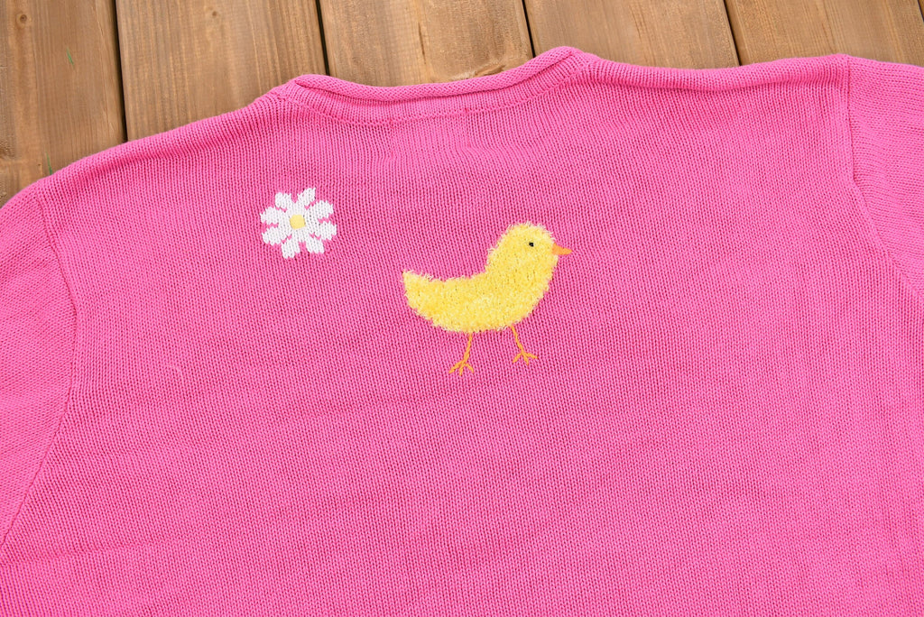 Vintage 1990s Quaker Factory Duck Theme Knit Sweater