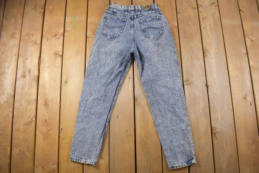 Vintage 1990s Lee Women's Acid Wash Denim Jeans Size 24 x 27
