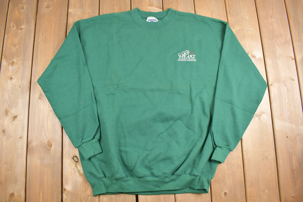 Vintage 1990s I've Got Heart Award Winner Graphic Crewneck Sweatshirt  90s Crewneck  Made In USA  Essential  Streetwear  90s