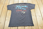 Vintage 1986 Neil Young Crazy Horse Rock Band Concert Music T-Shirt Men's M