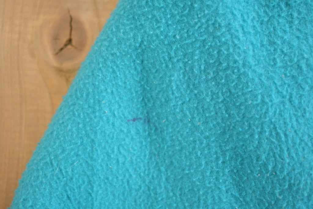 Vintage 1990s Cabin Creek Turquoise Fleece Sweater