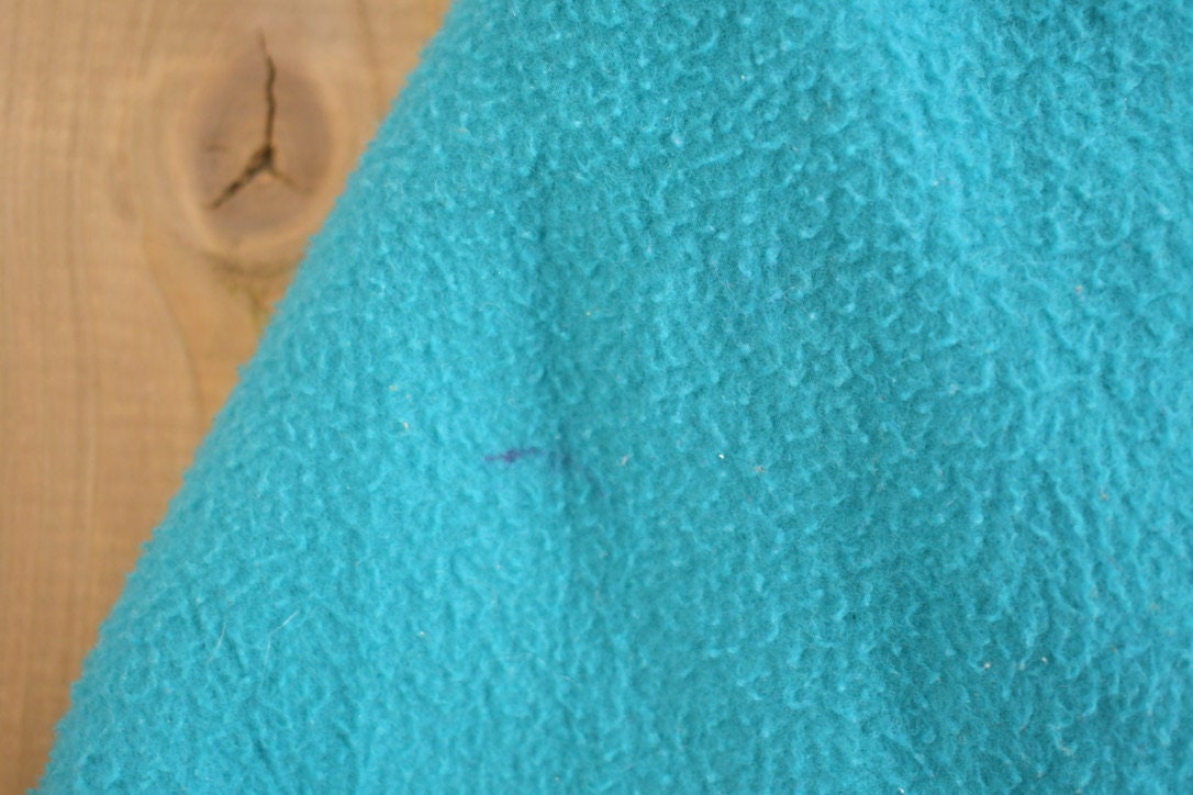 Vintage 1990s Cabin Creek Turquoise Fleece Sweater