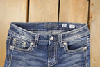 Vintage Deadstock Y2K Miss Me Bedazzled Low Rise Jeans Women's Size 26x29