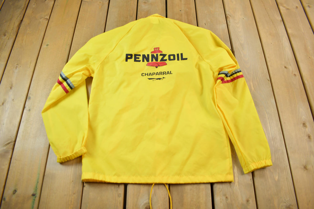 Vintage 1980 Indy 500 Winner Penzoil Snap Button Windbreaker Jacket