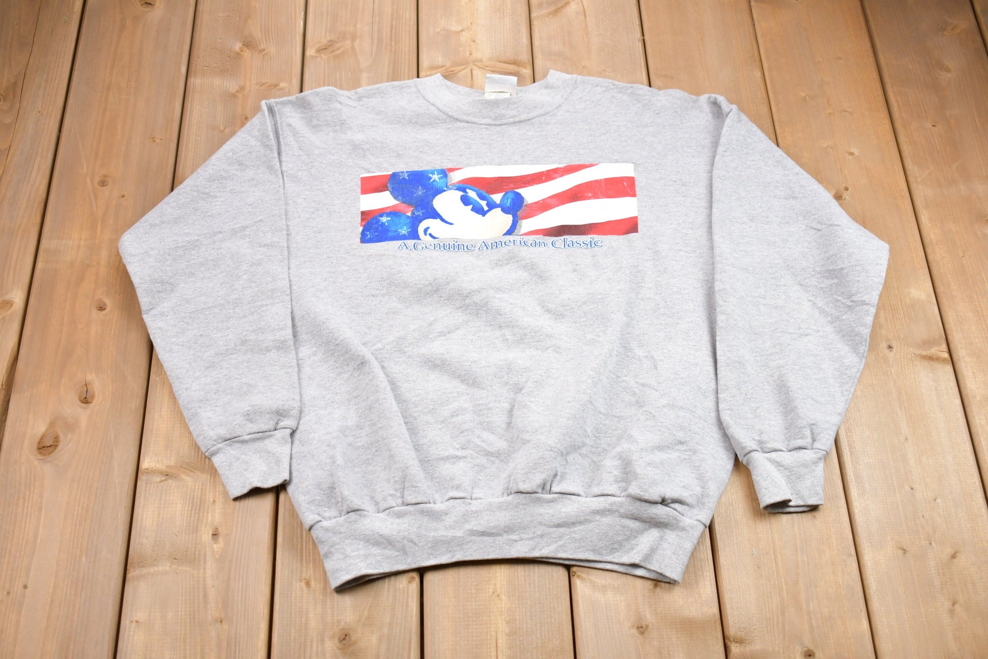 Vintage 1990s American Classic Disney Mickey Mouse Crewneck Sweatshirt