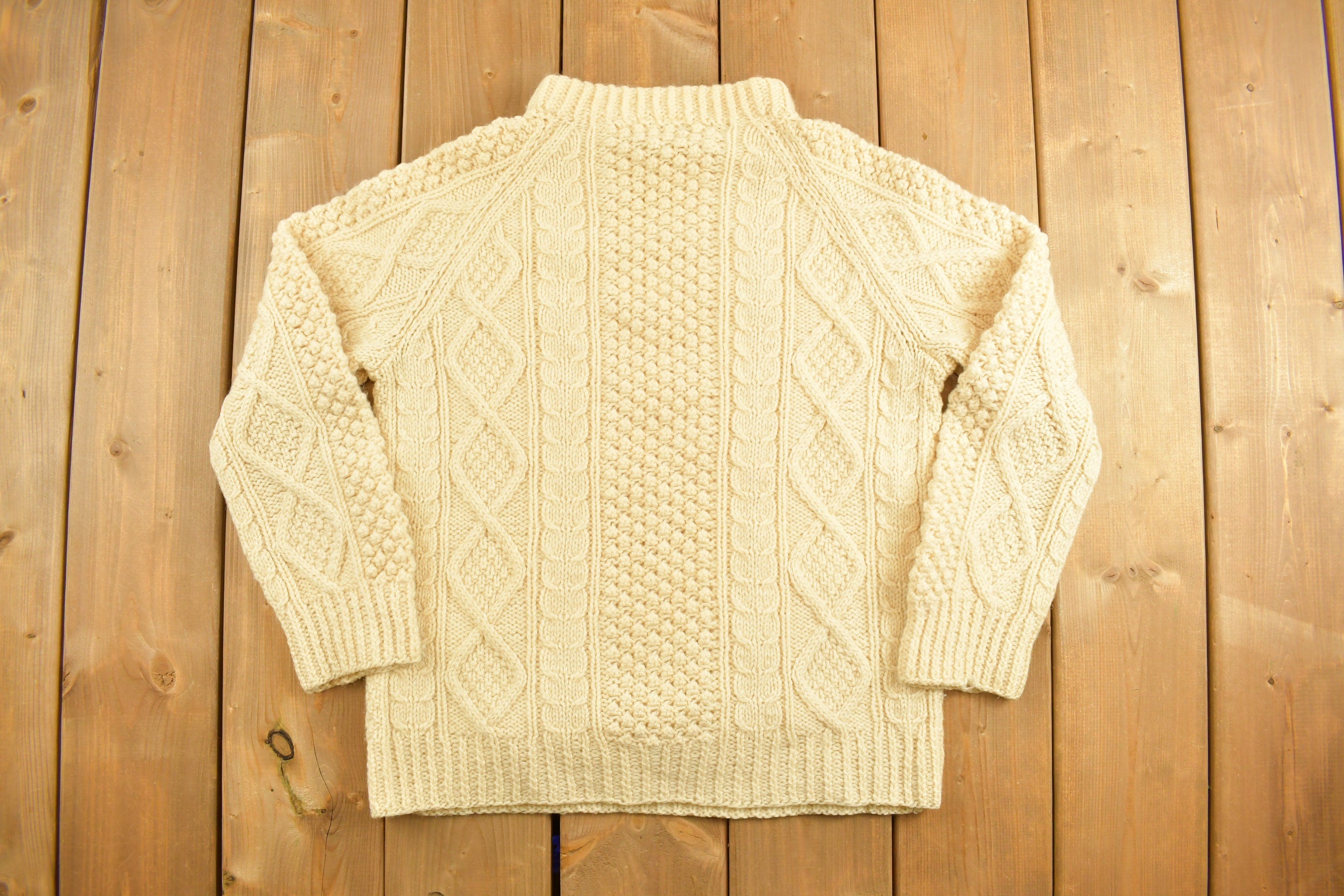 Vintage 1980s Bonner of Ireland Cable Knitted Sweater