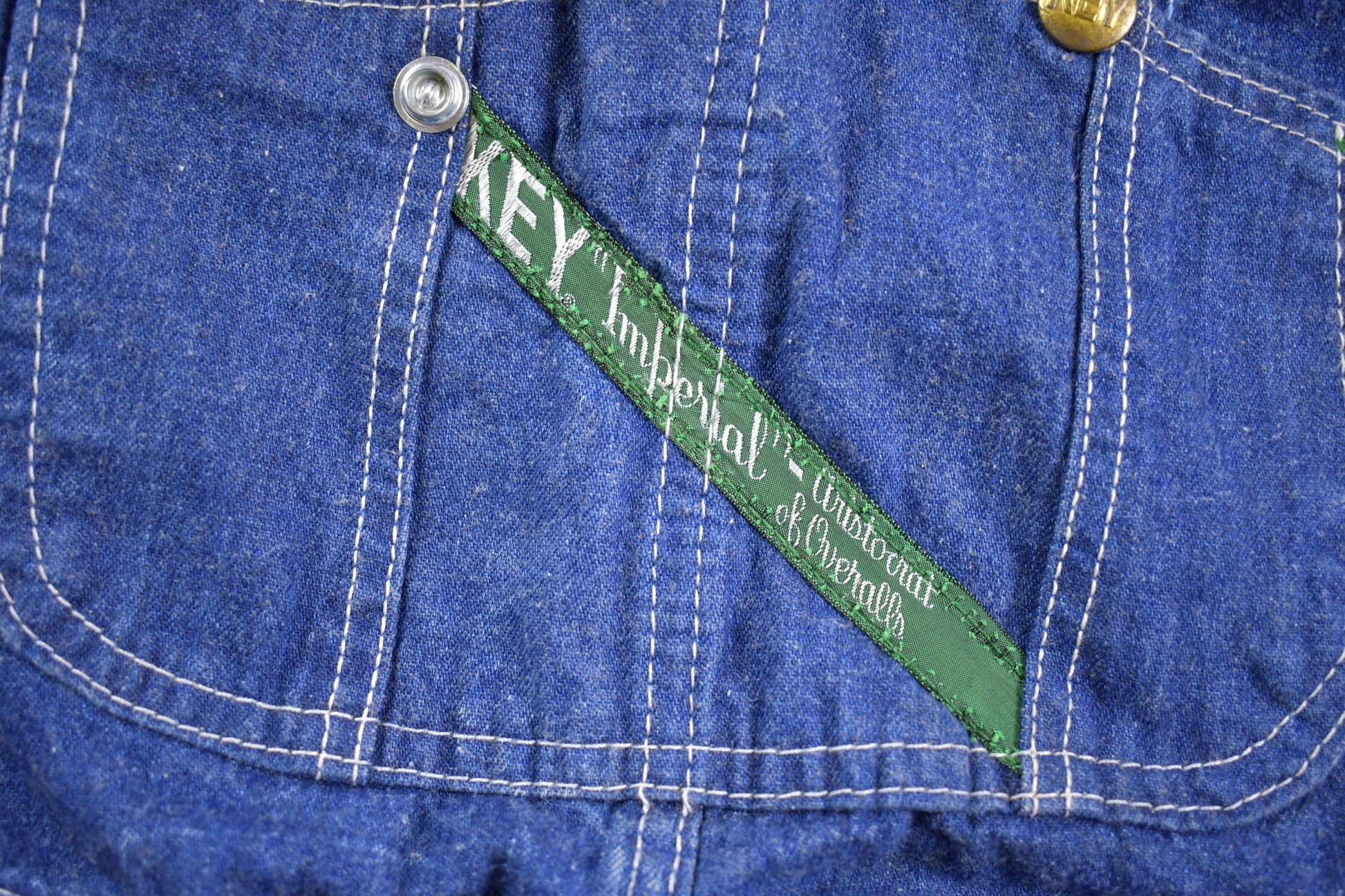 Vintage 1990s Key Denim Overalls Size 26 x 29.5