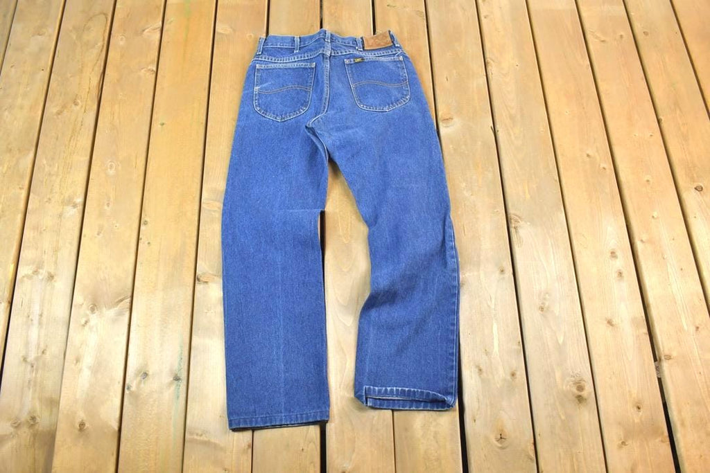 Vintage 1990s Lee Denim Jeans Size 28x28 / Vintage Denim / Vintage Levis / Made In USA / Retro Jeans