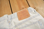 Vintage 1990s Levi's 505 Denim Low Rise Straight Leg Women's Jeans Size 34 x 31