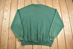 Vintage 1990s Forest Green Blank Crewneck Sweatshirt