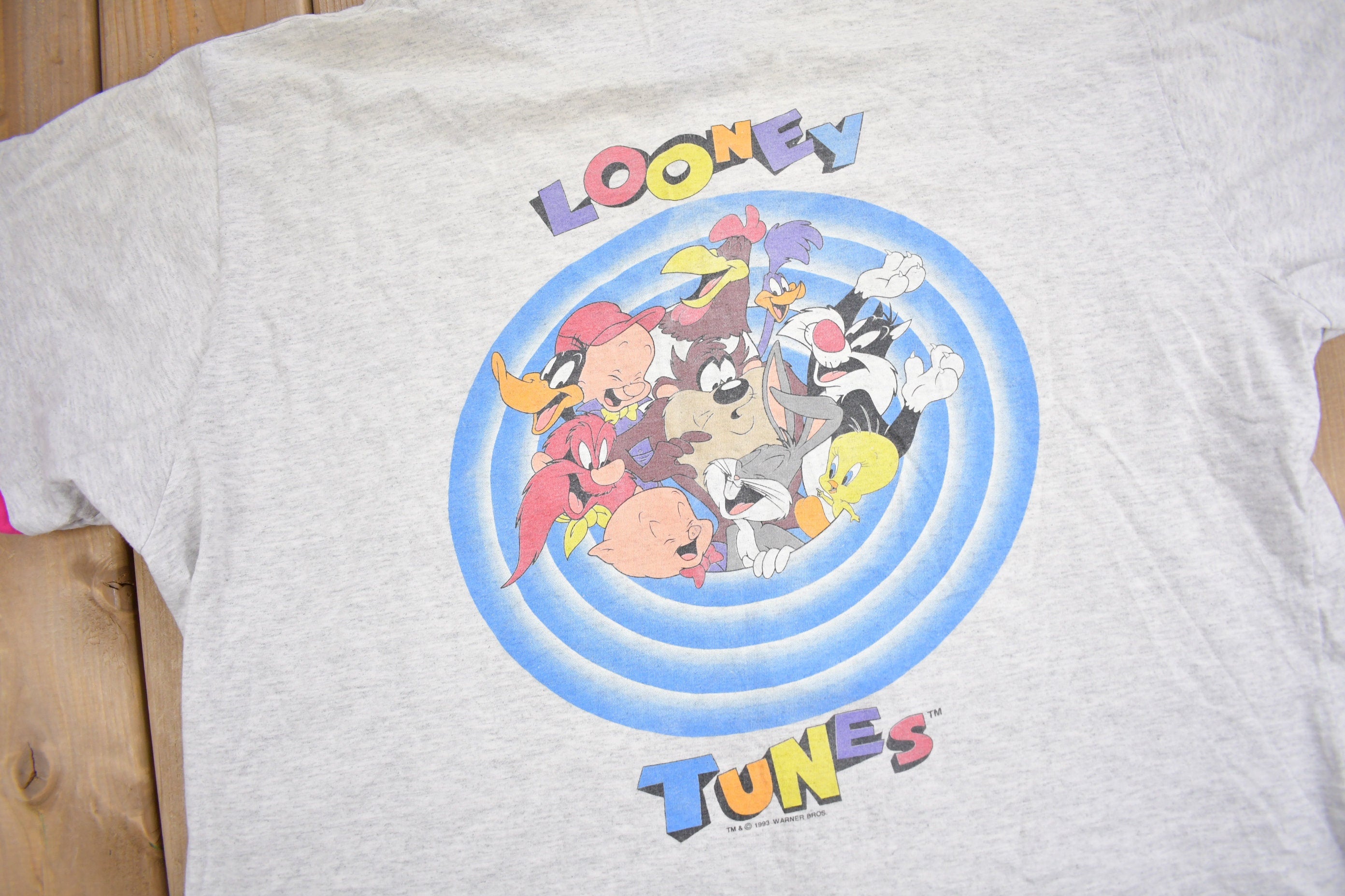 Vintage 1993 Looney Tunes Baseball Jersey Shirt