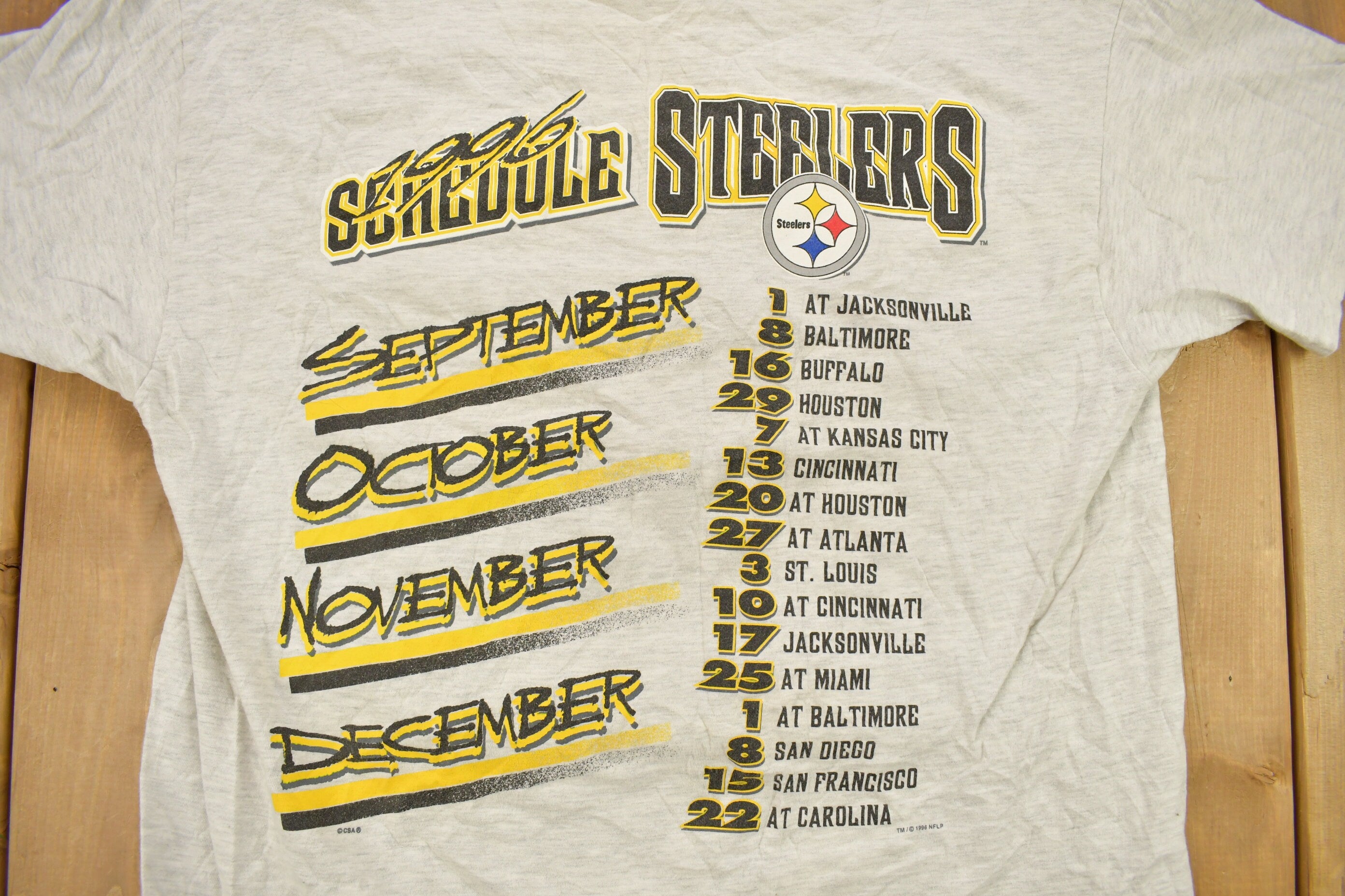 Vintage 1996 Pittsburgh Steelers NFL T-Shirt