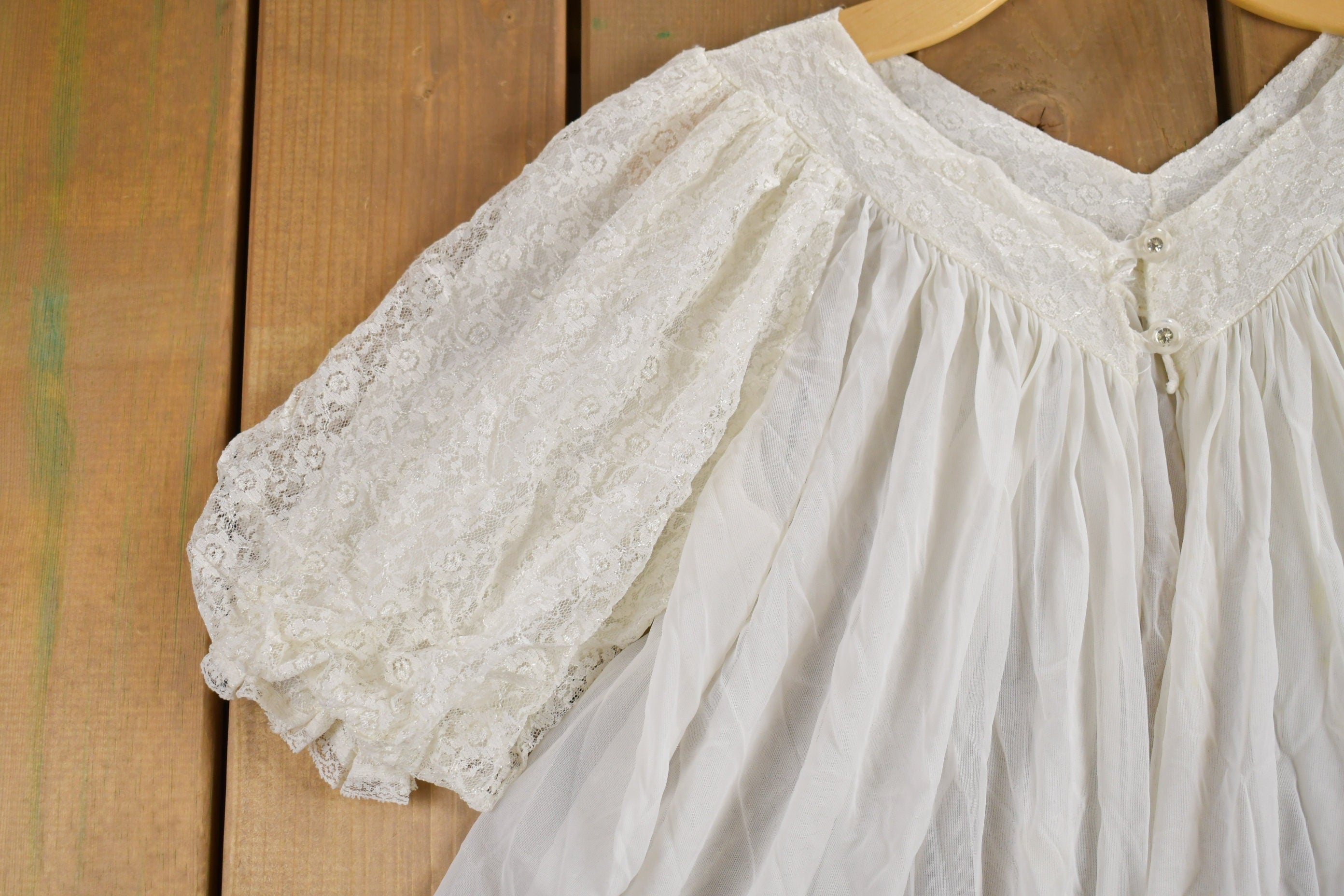 Vintage 1960s Lingerie Night Gown Dress