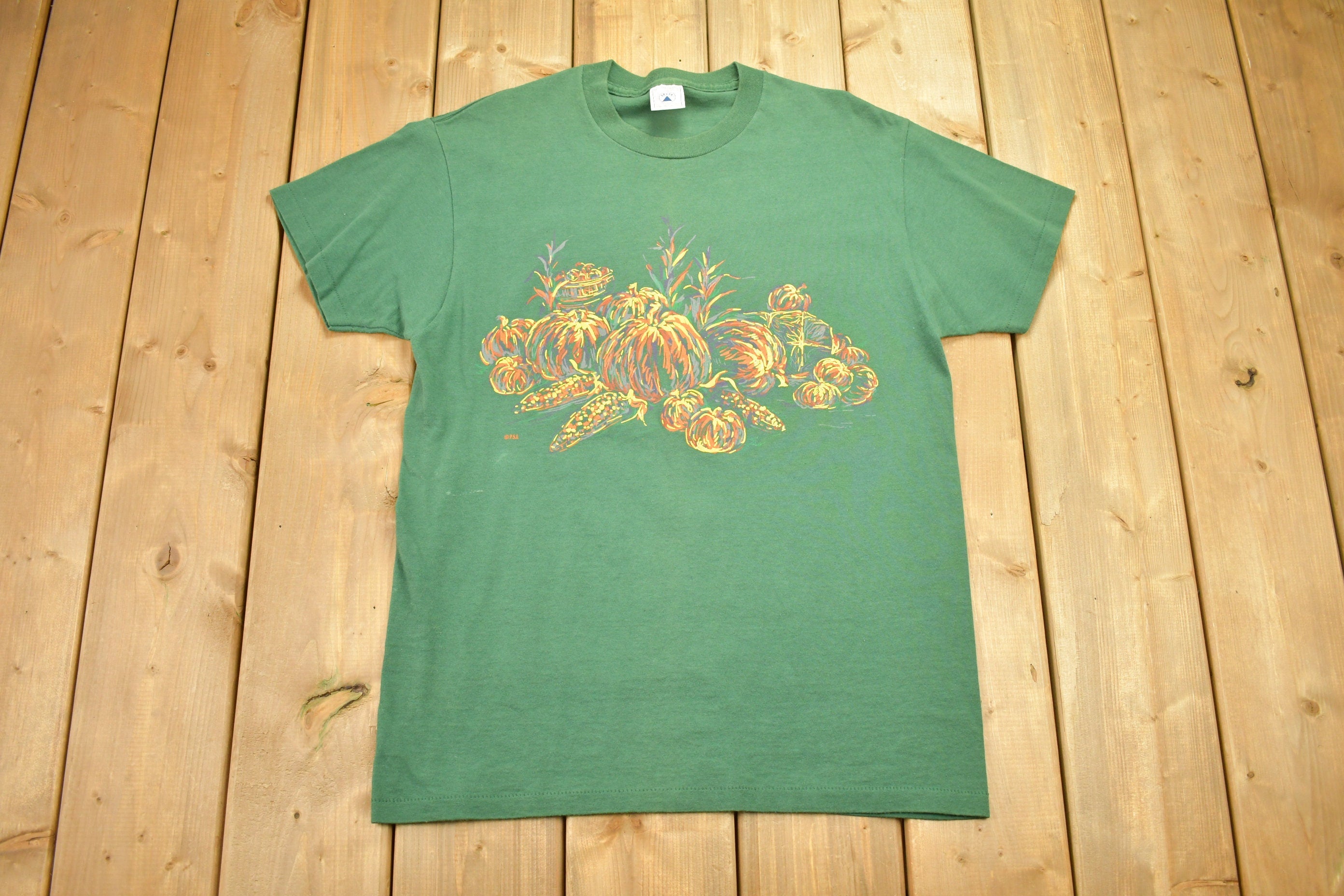 Vintage 1990s Autumn Harvest Single Stitch T-Shirt