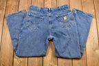 Vintage 1990s Carhartt Light-Mid Wash Flame Resistant Jeans