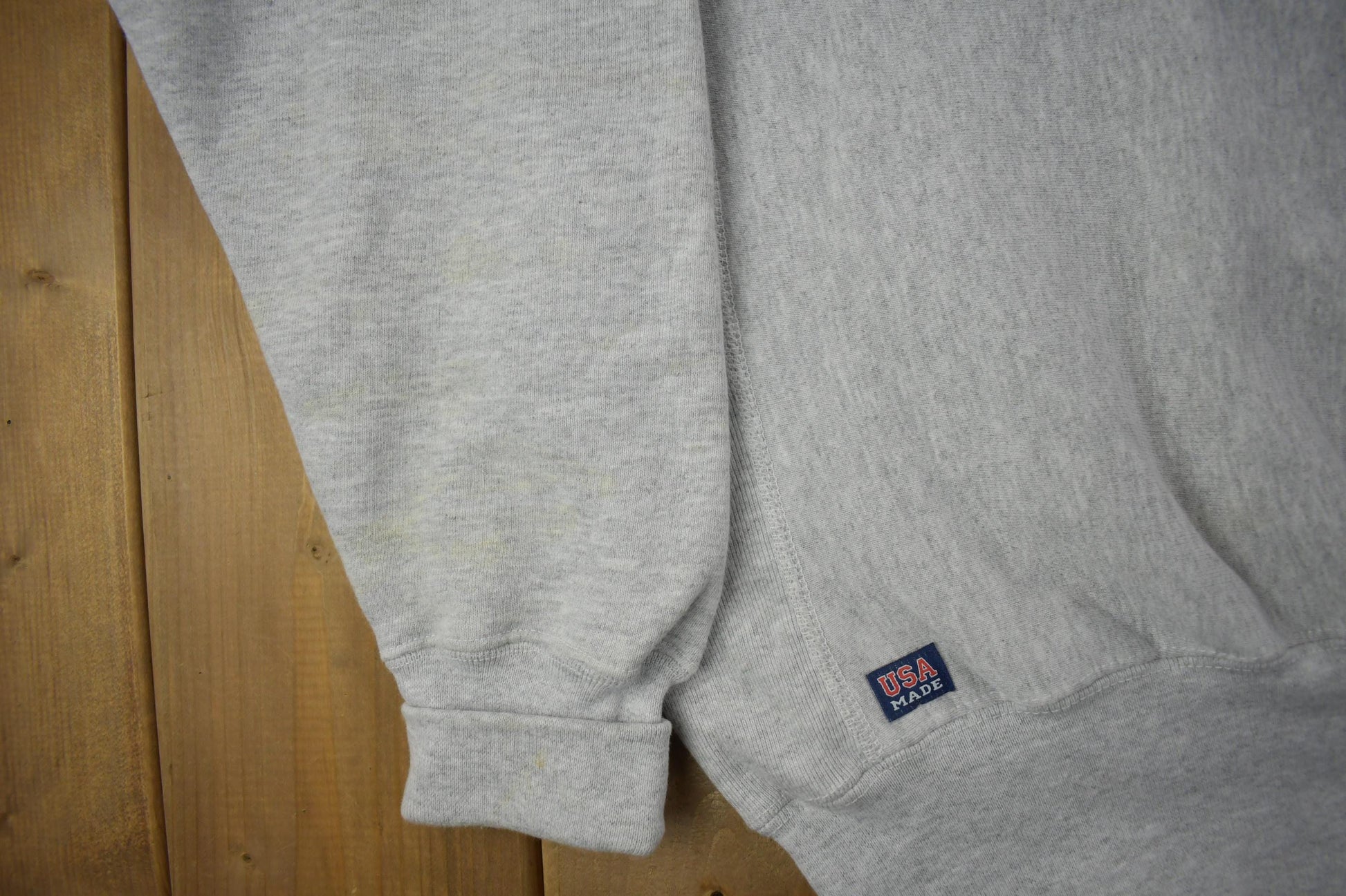 Vintage 1990s BATES Spell Out Crewneck Sweatshirt Made In USA Size XXL