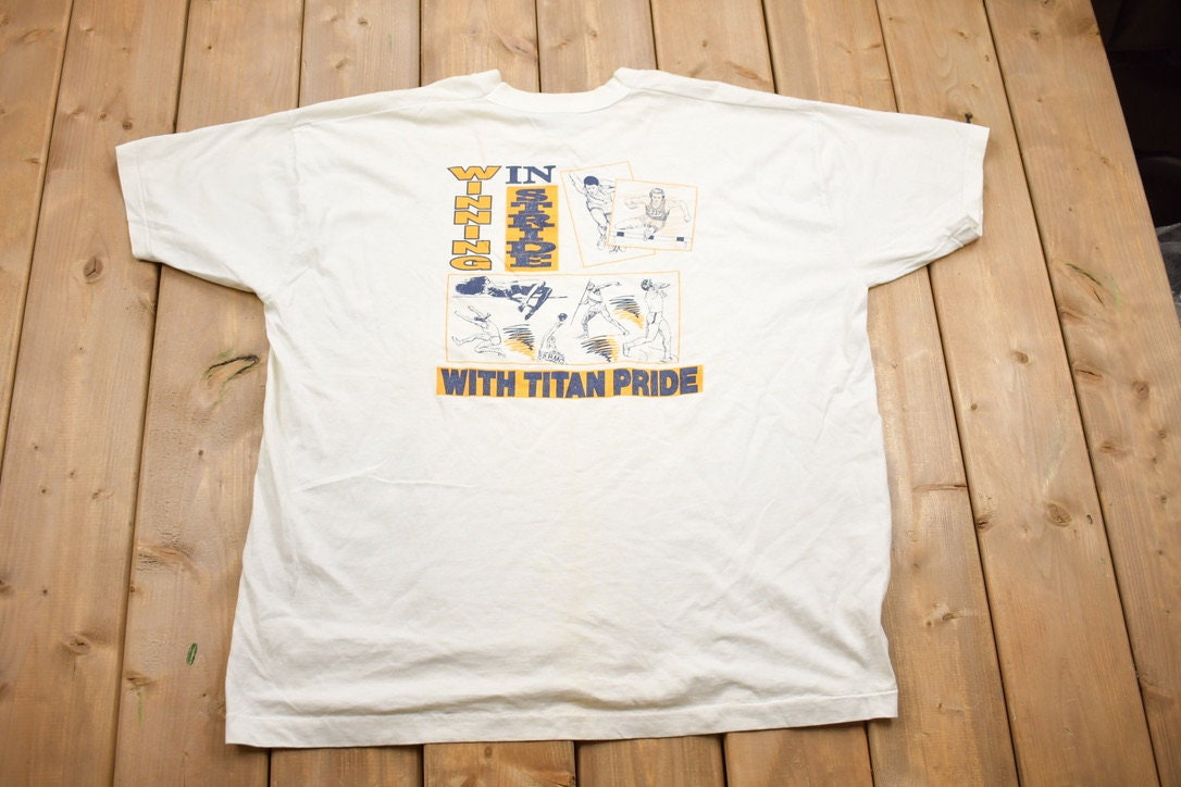 Vintage 1990s RMC Track And Field Collegiate T-Shirt