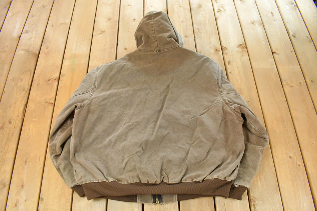 Vintage 1990s Carhartt Hooded Jacket Men's 2XL