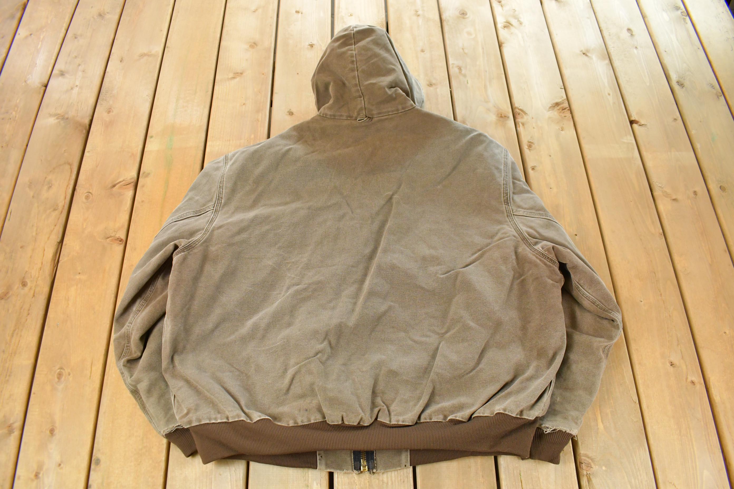 Vintage 1990s Carhartt Hooded Jacket Men's 2XL