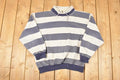 Vintage 1990s Special Attitude Nautical Striped Crewneck Sweatshirt Mens L