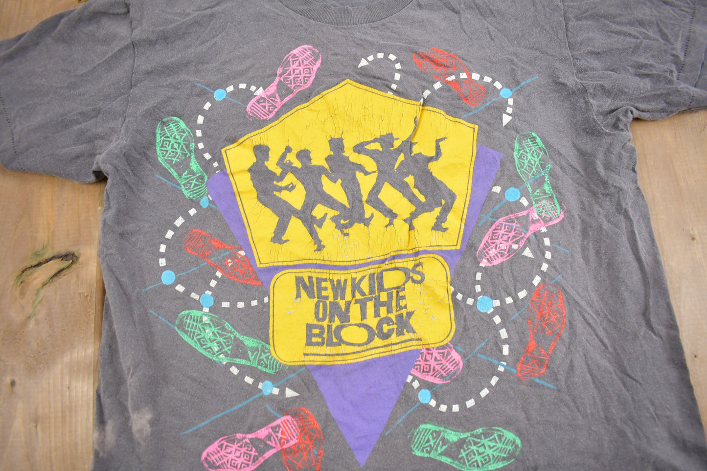 Vintage 1980s New Kids On The Block T Shirt / 90s Music Tee / Vintage T-Shirt / Band Tee / Single Stitch / Made In USA