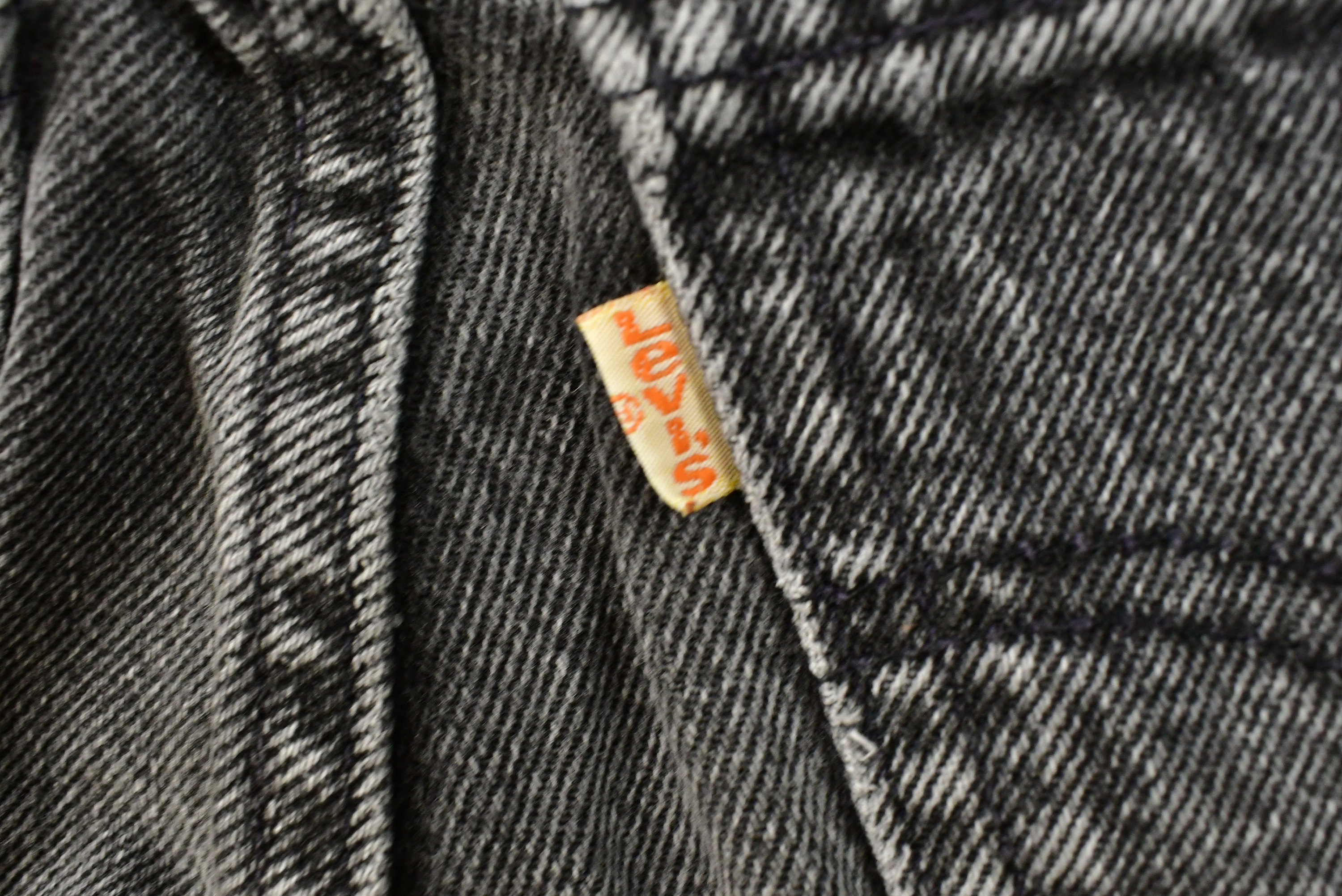 Vintage 90's Levi's 632 Orange & White Tab Jeans Size