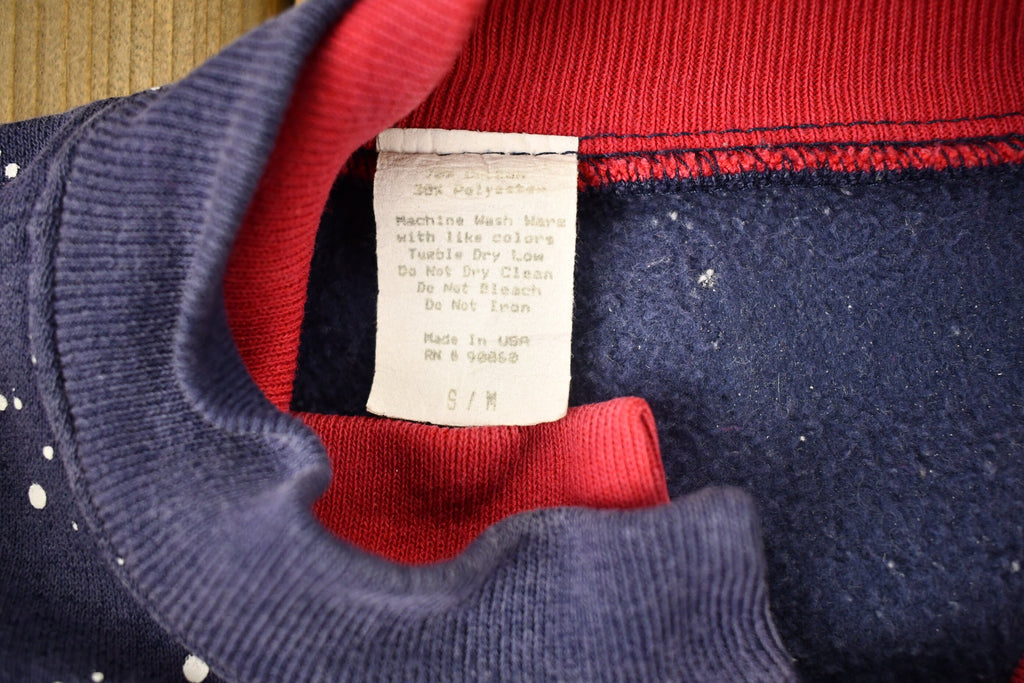 Vintage 1990s Winter Cardinal Theme Button Up Sweatshirt
