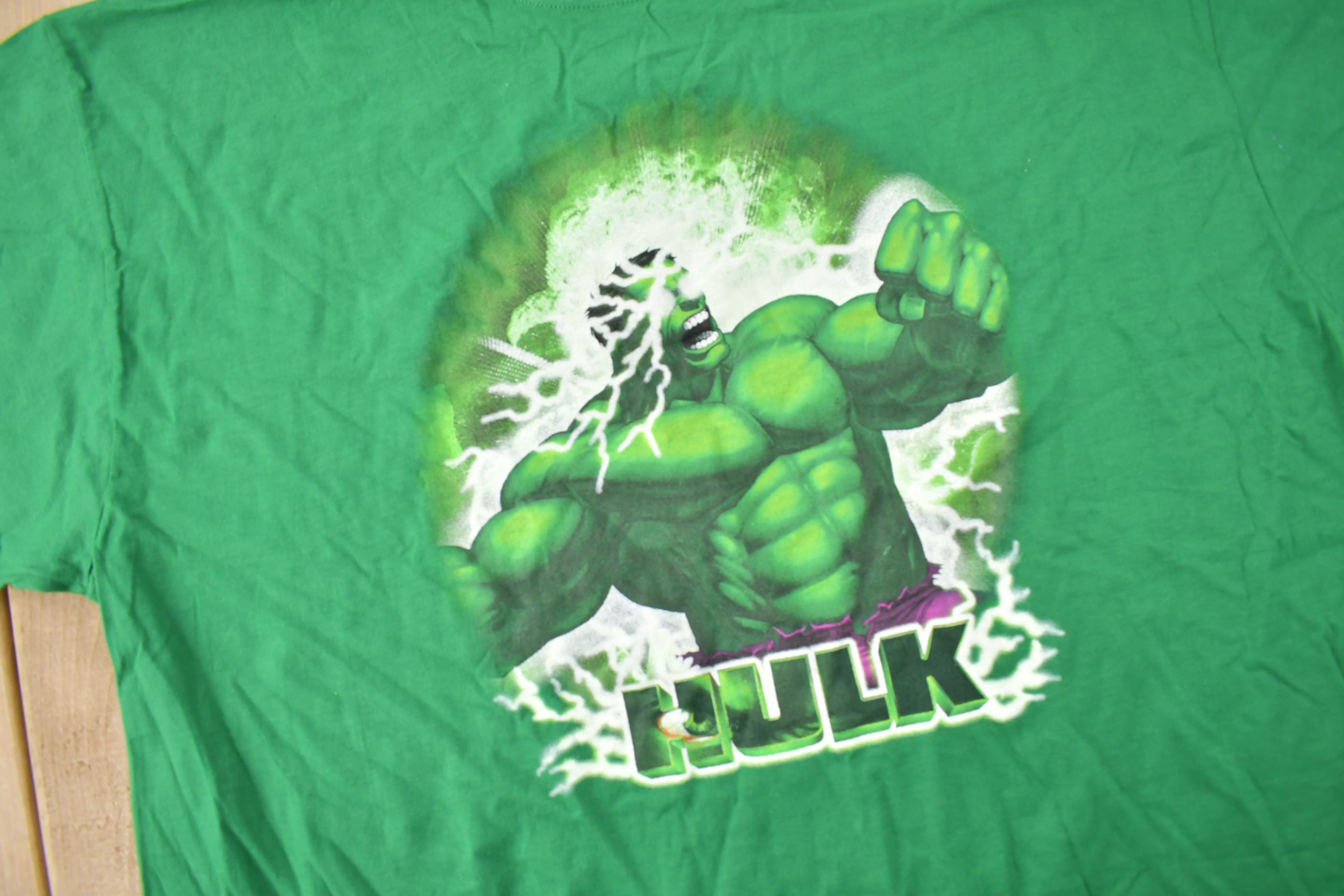 Vintage 2003 The Incredible Hulk Marvel Superhero T Shirt Size XL