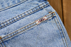 Vintage 1990s Bill Blass Light Wash High Rise Tapered Leg Jeans