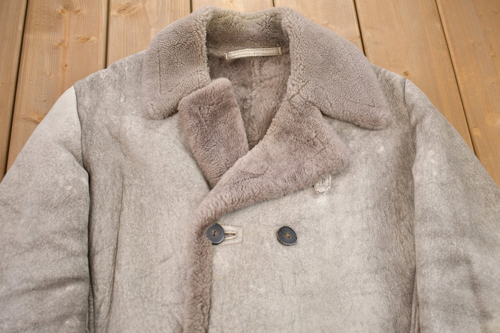 Vintage 1980s Woman's Shearling Leather Coat