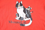 Vintage 1980 Mommy Cat Souvenir Single Stitch Graphic Print T-Shirt Made In USA