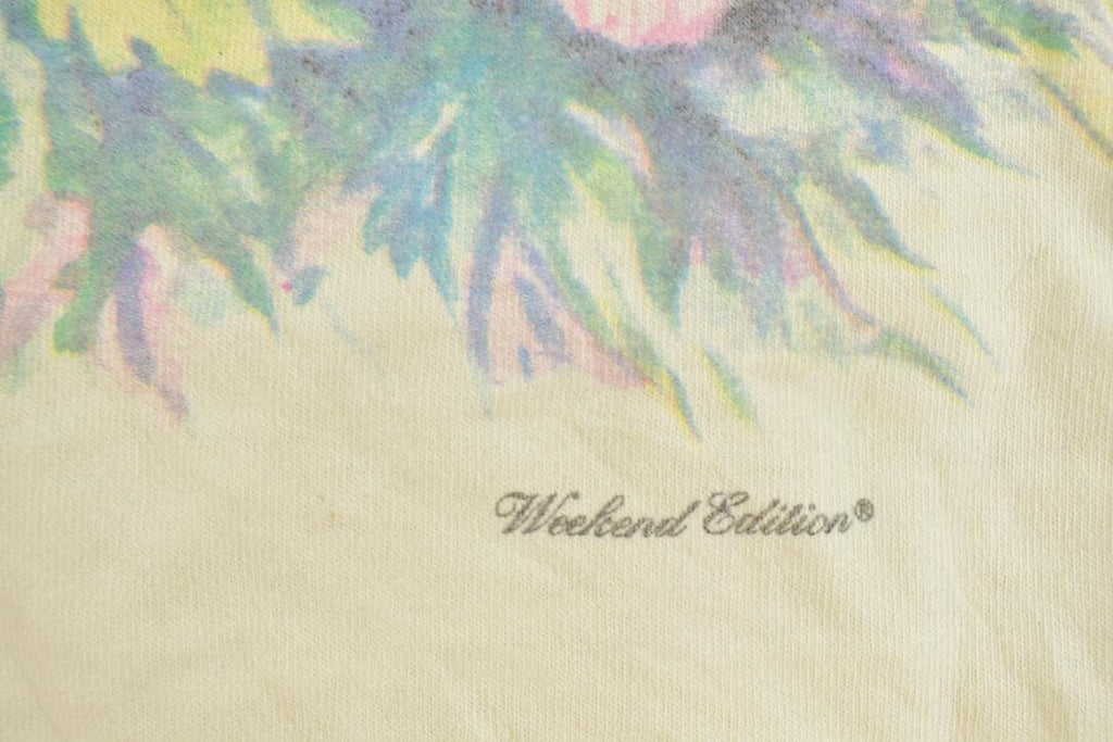 Vintage 1990s Weekend Edition Floral Graphic T-Shirt