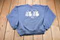 Vintage 1980s Cute Cat Embroidered Crewneck