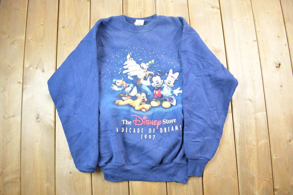 Vintage 1997 The Disney Store 10 Year Anniversary Disney Crewneck