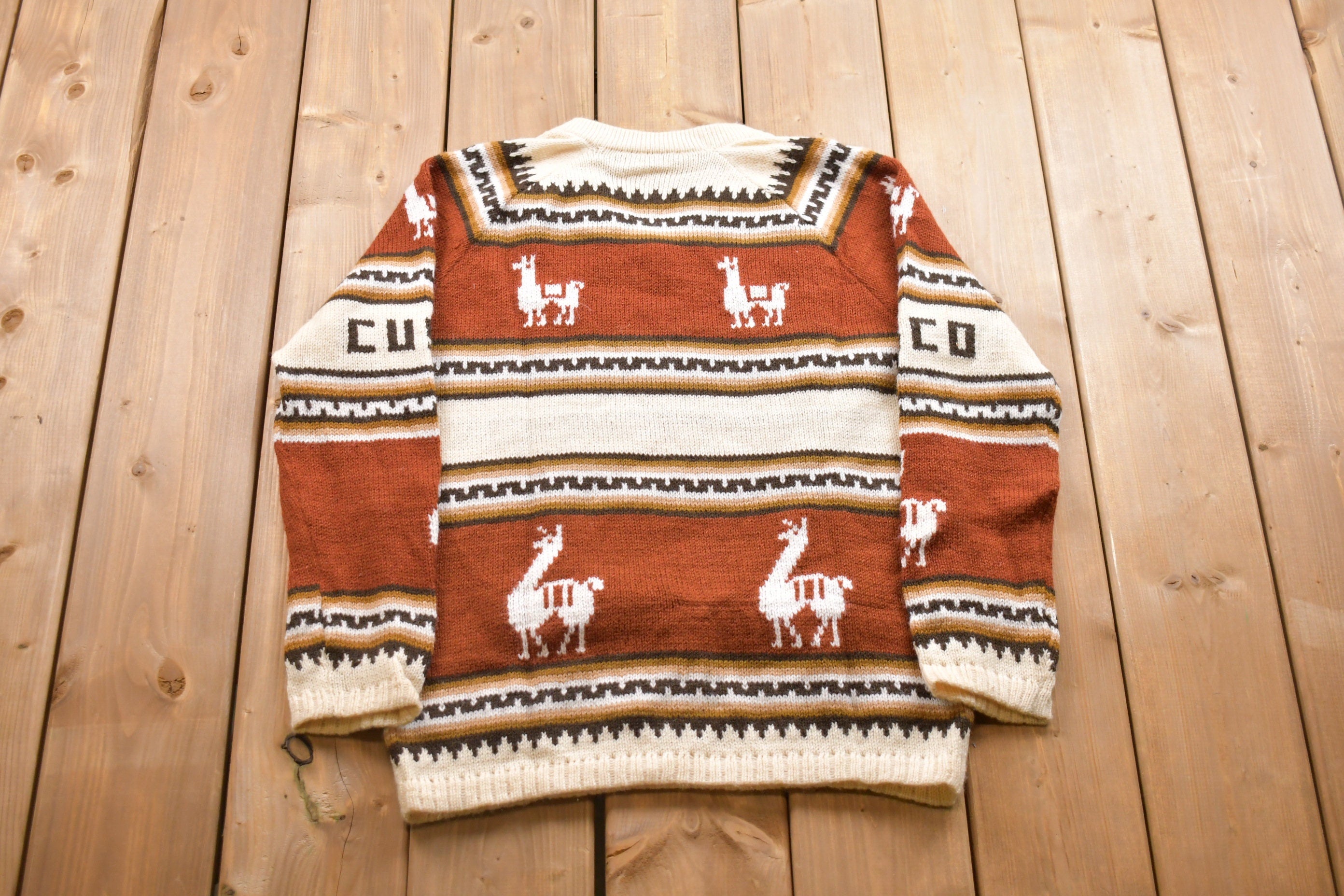 Vintage Knitted Machupiccu Sweater