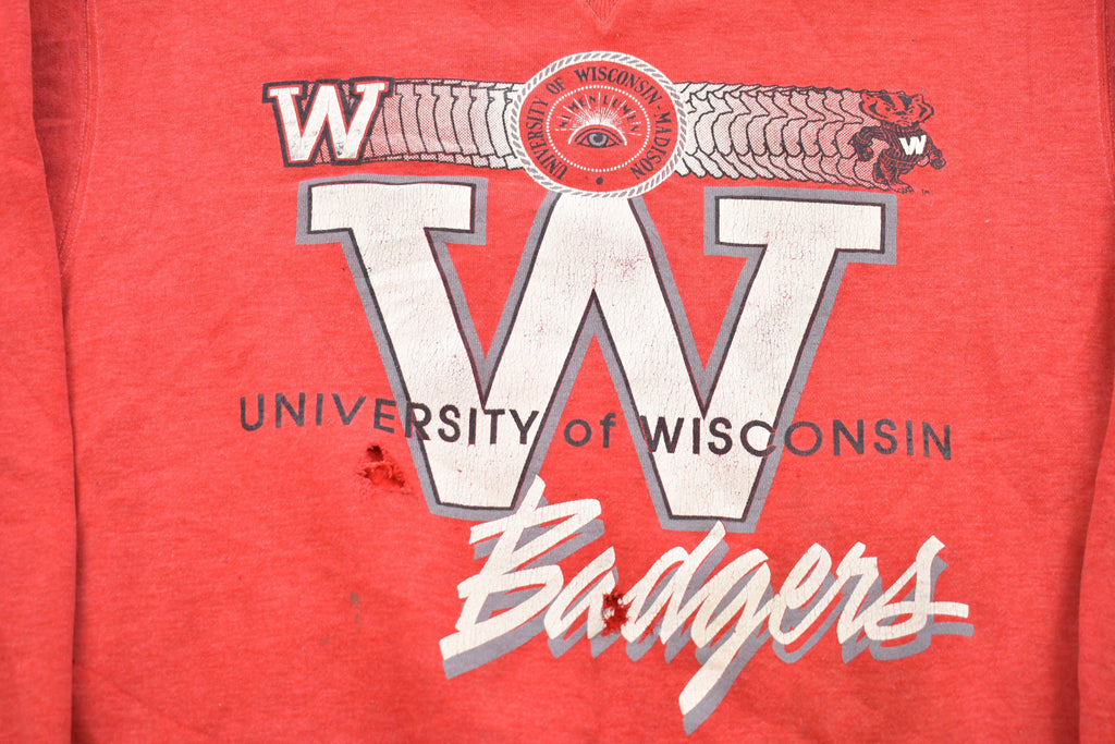 Vintage 1990s University of Wisconsin Badgers Graphic Collegiate Crewneck