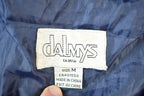 Vintage 1990s Dalmys Colour Block Leather Boho Rock Jacket Made In USA